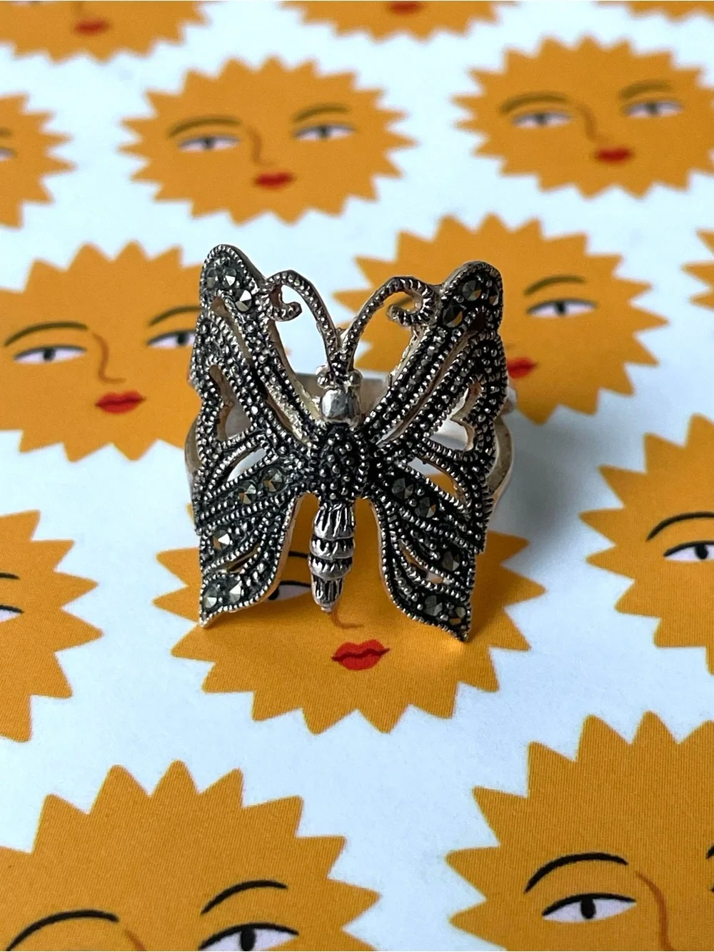 Vintage silver metal